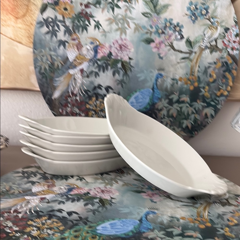 Pillivuyt of France White large Au Gratin Dishes